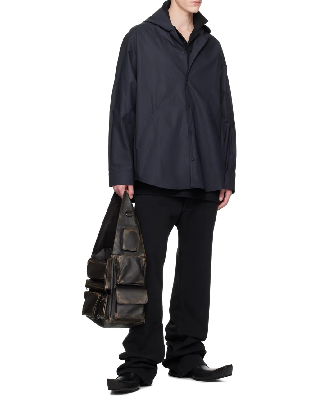 Hooded Oversized Shirt