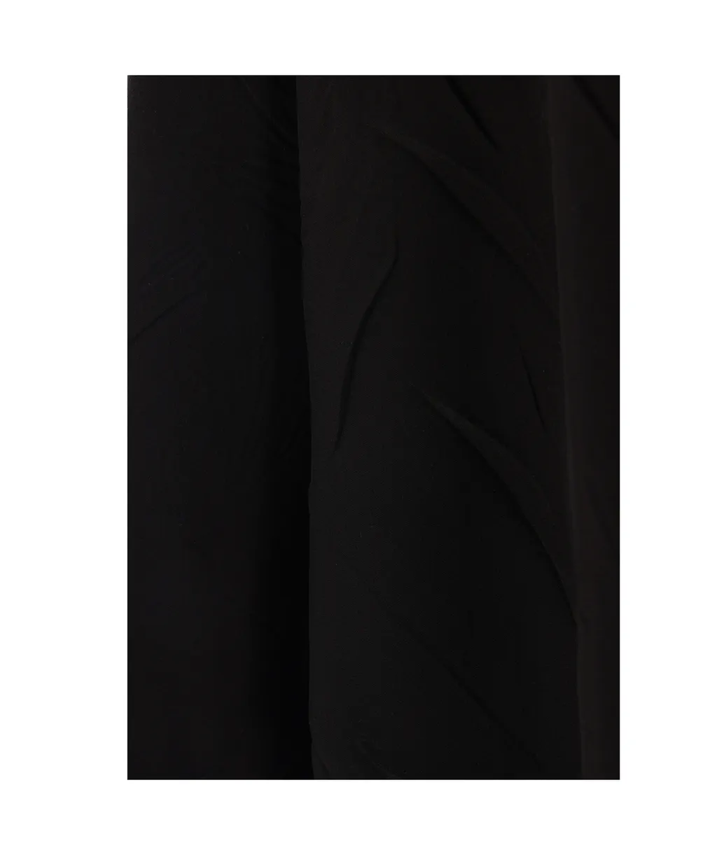 Creased-Effect Midi Dress