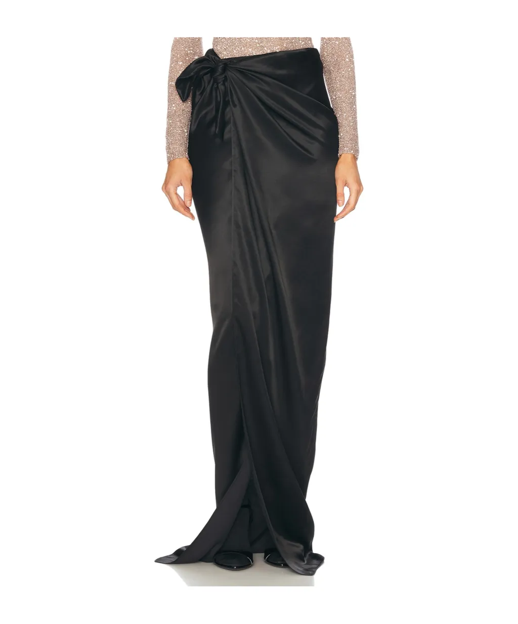 Tie-Detailed Wrap Skirt