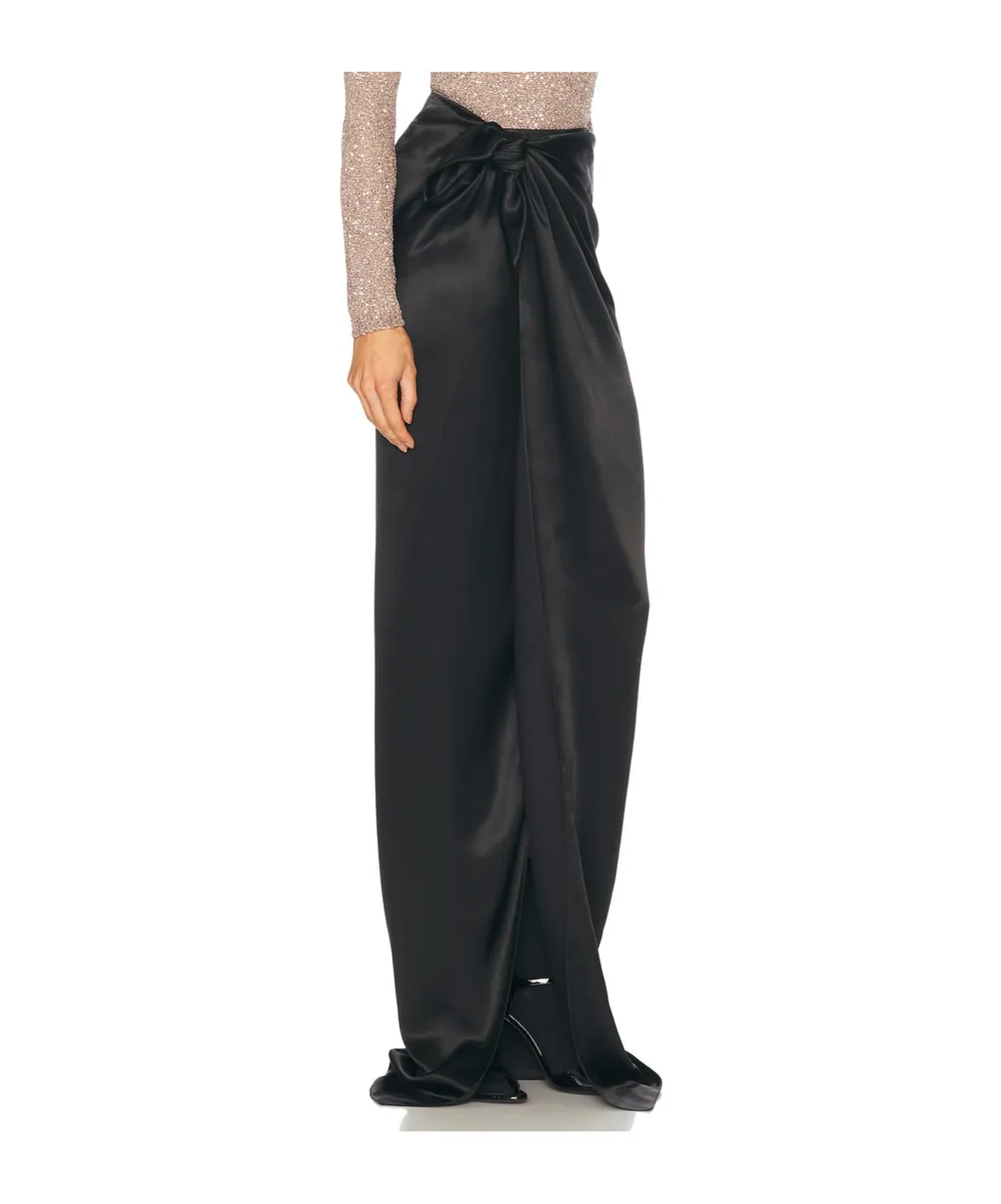 Tie-Detailed Wrap Skirt