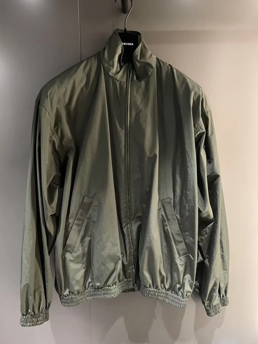 Tape Logo High-Neck Jacket