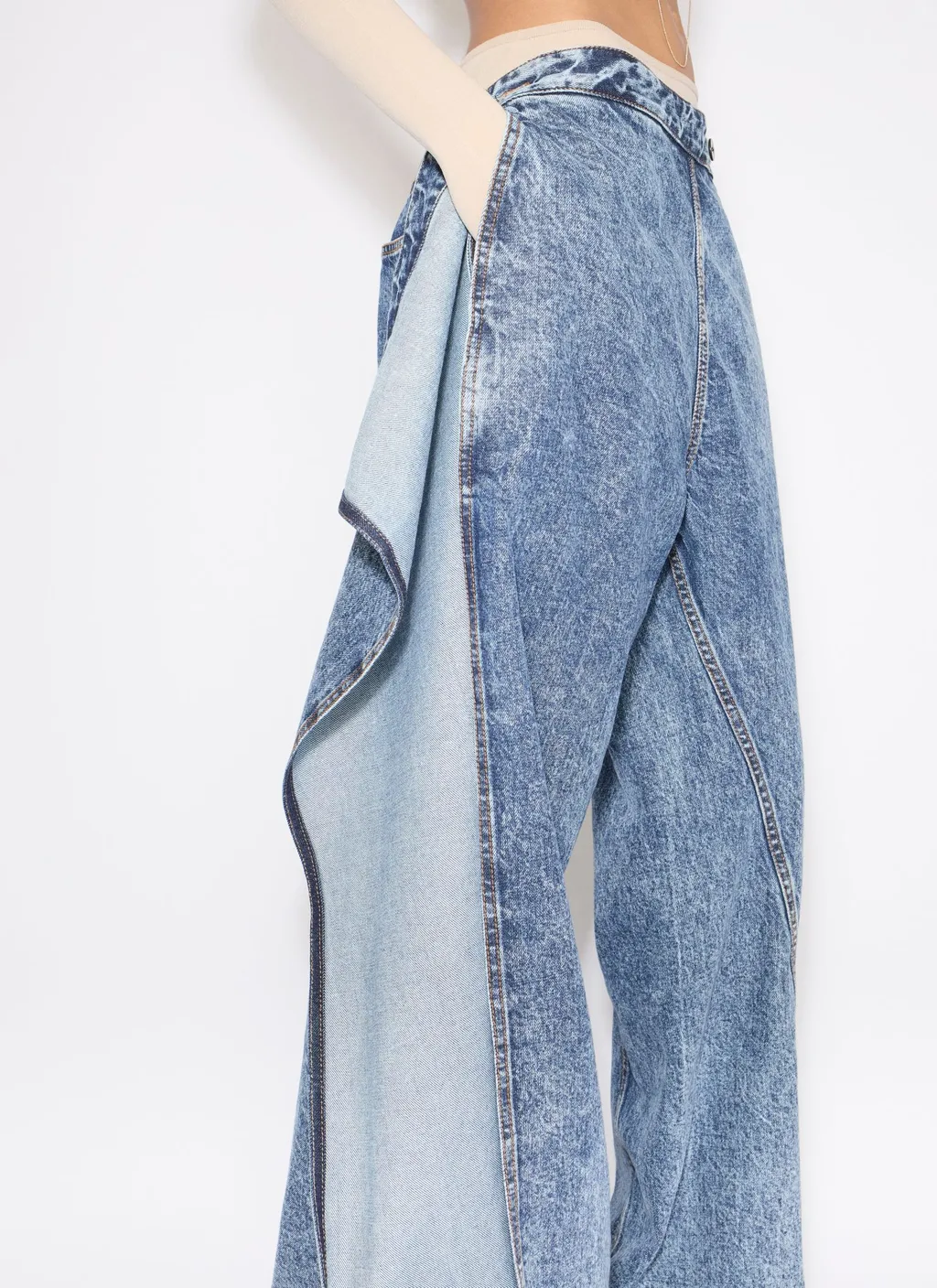 Wide Leg Wrap Jeans