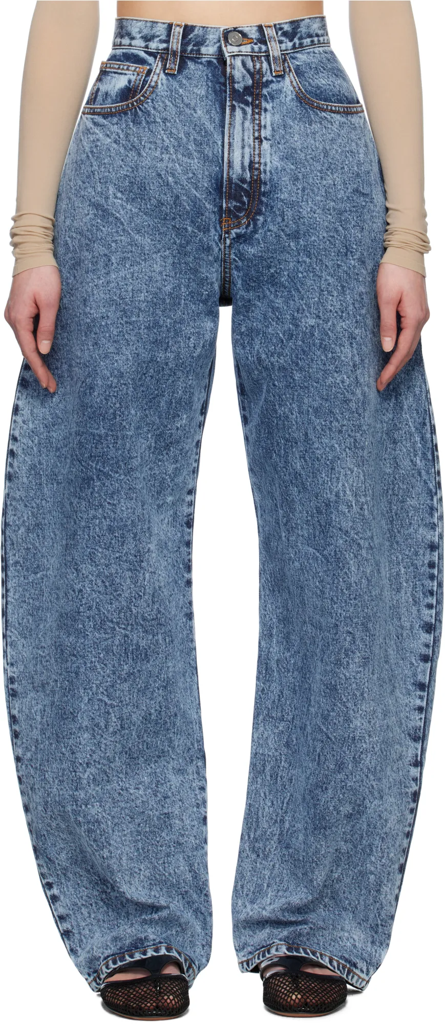 Snow Denim Round Jeans