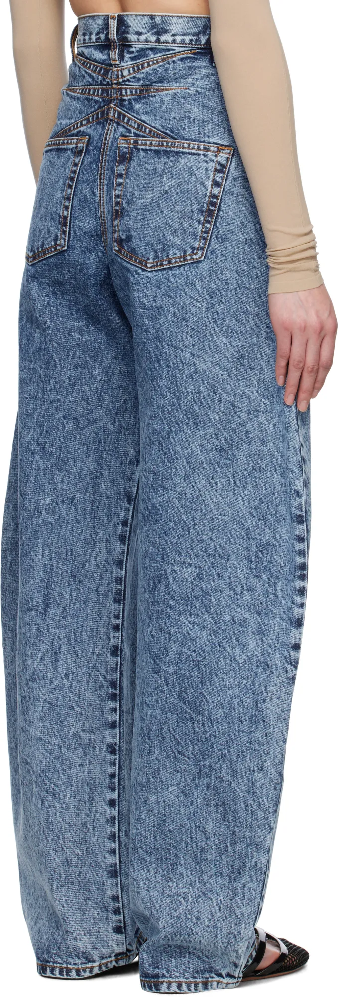 Snow Denim Round Jeans