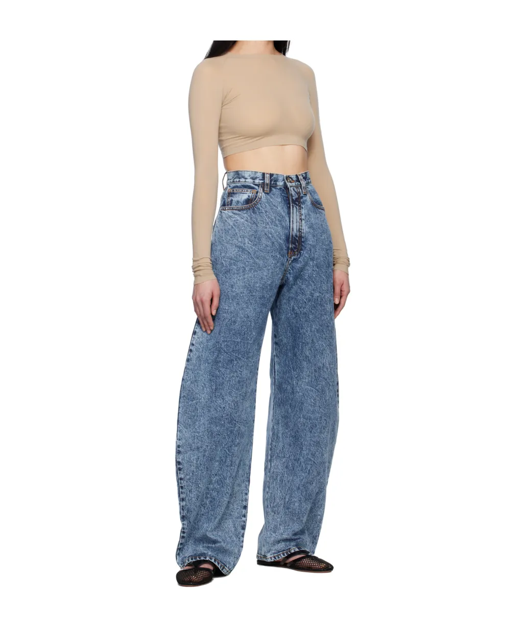 Snow Denim Round Jeans