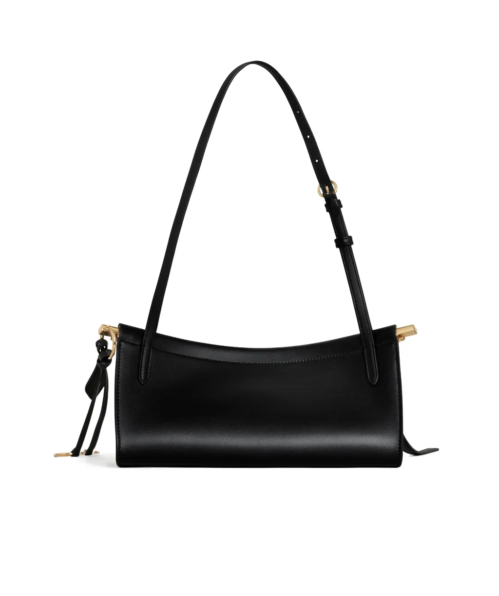 Logo Stamp Small East West Shoulder Bag