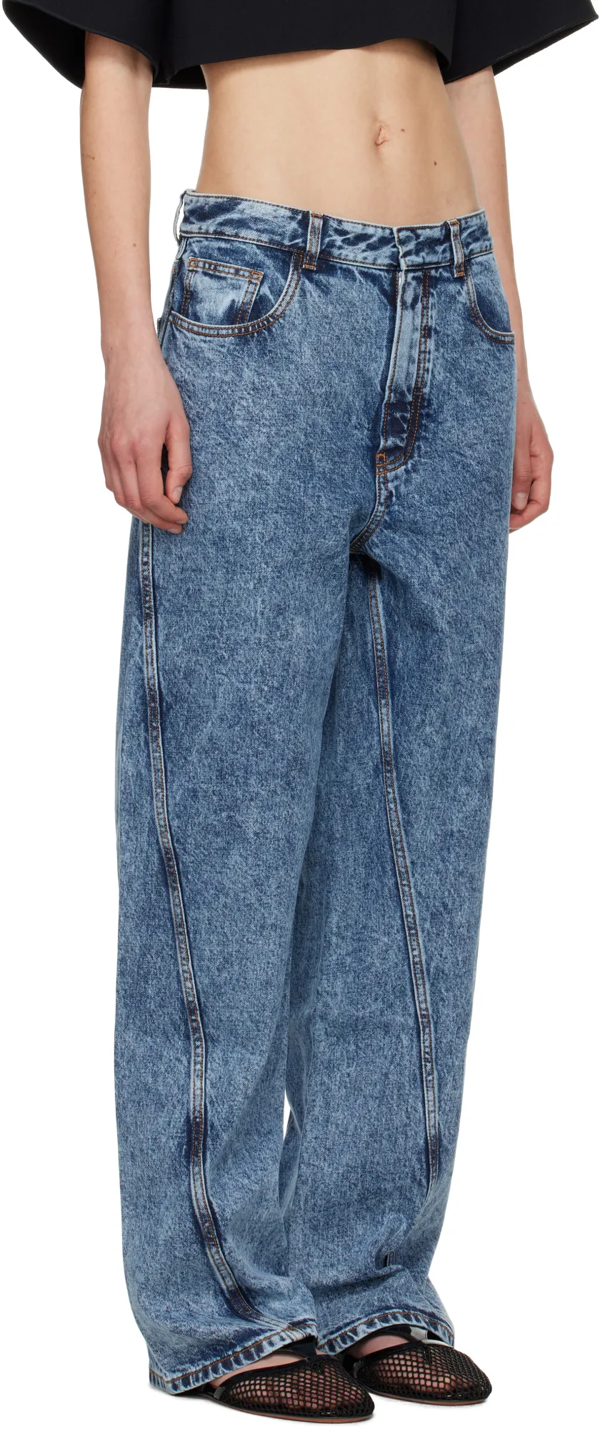 Twisted Straight Cut Jeans