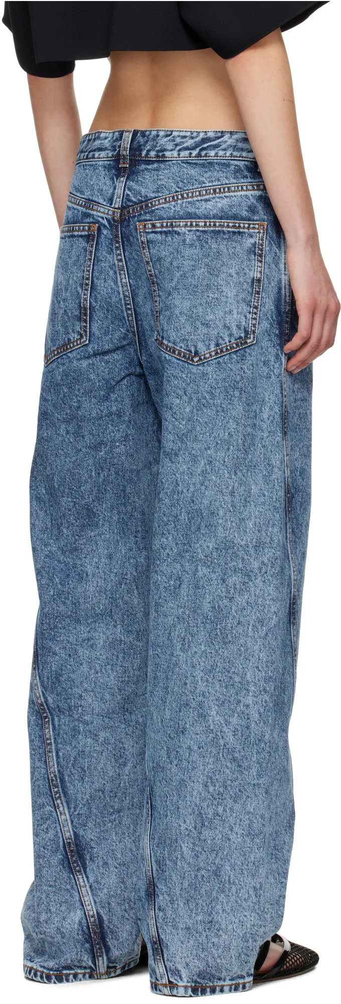 Twisted Straight Cut Jeans