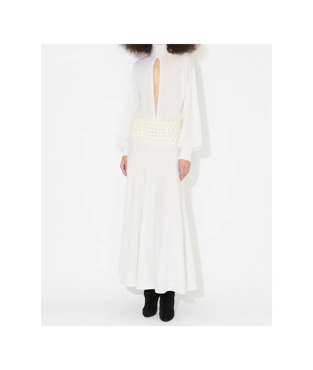 Long Wool Knitted Skirt