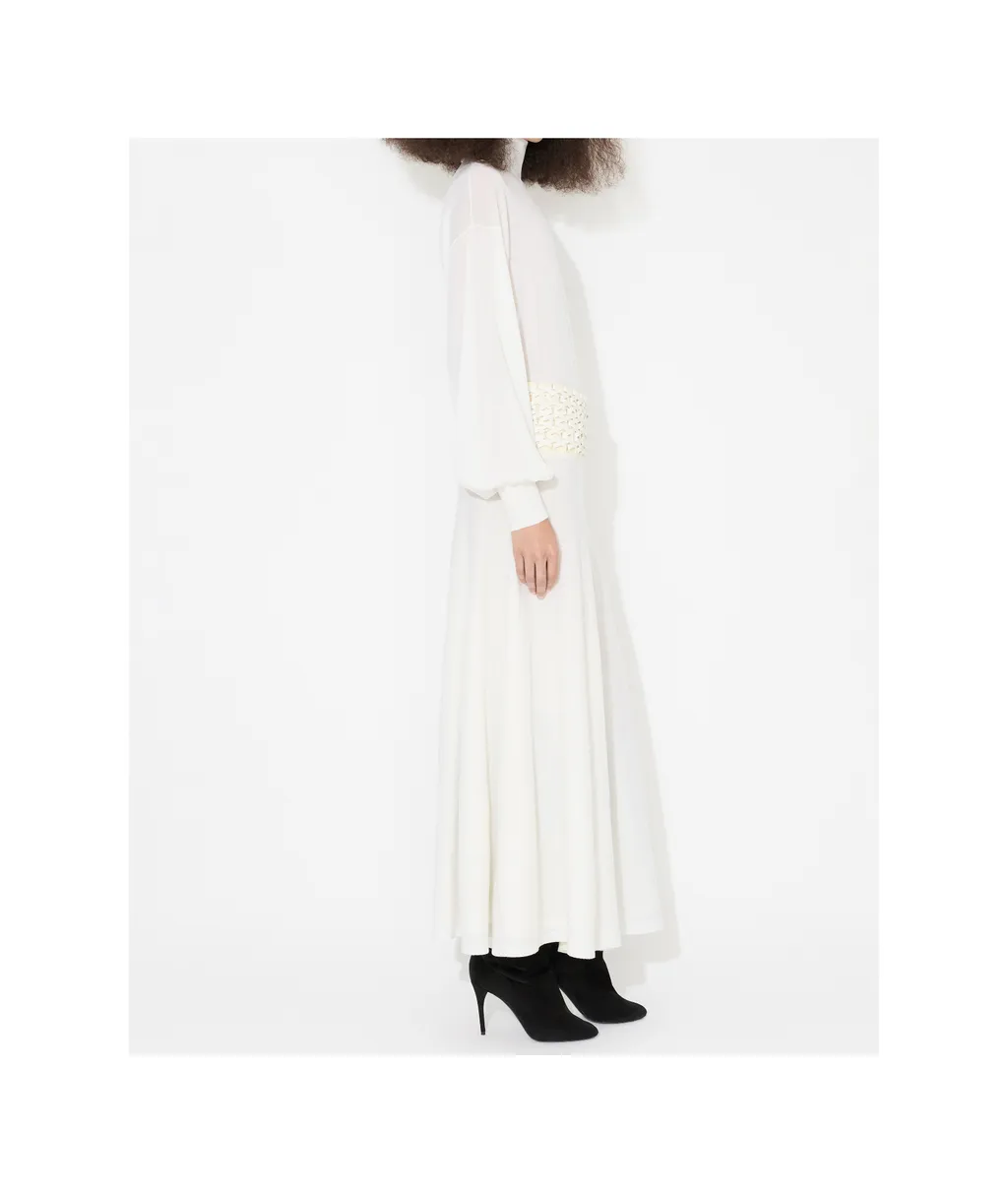 Long Wool Knitted Skirt