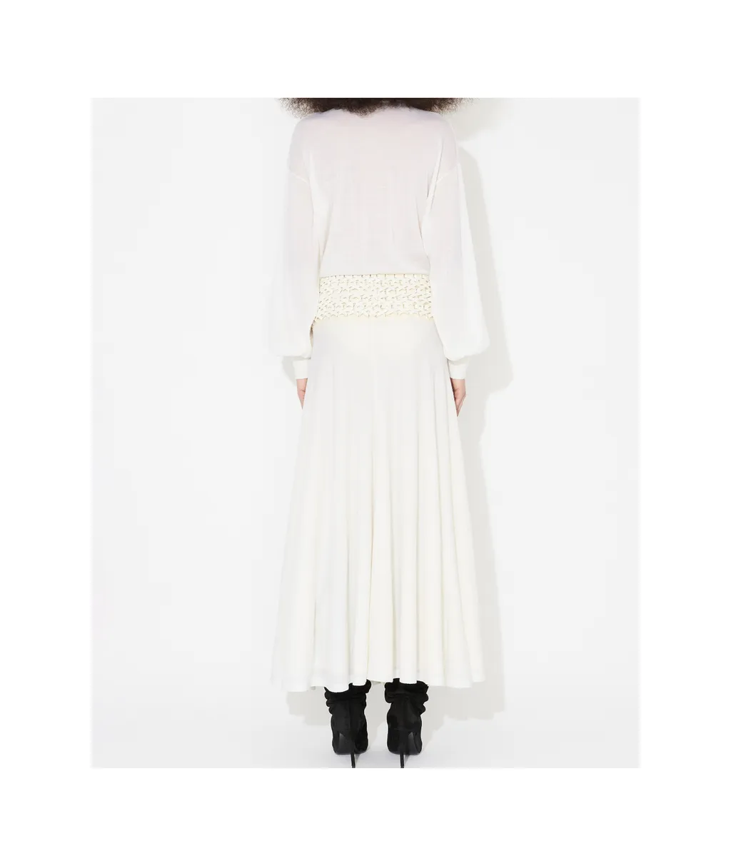 Long Wool Knitted Skirt