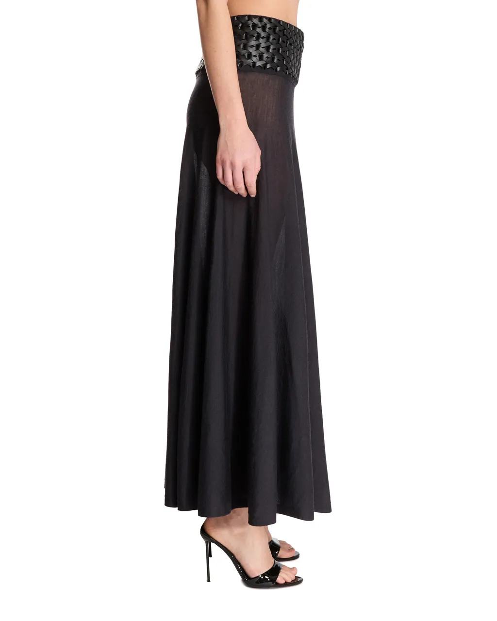 Long Thin Knitted Skirt