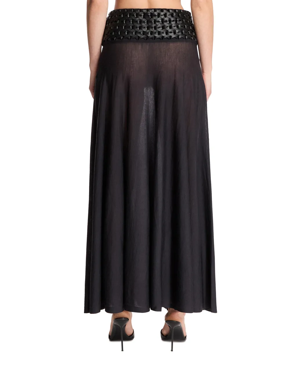 Long Thin Knitted Skirt
