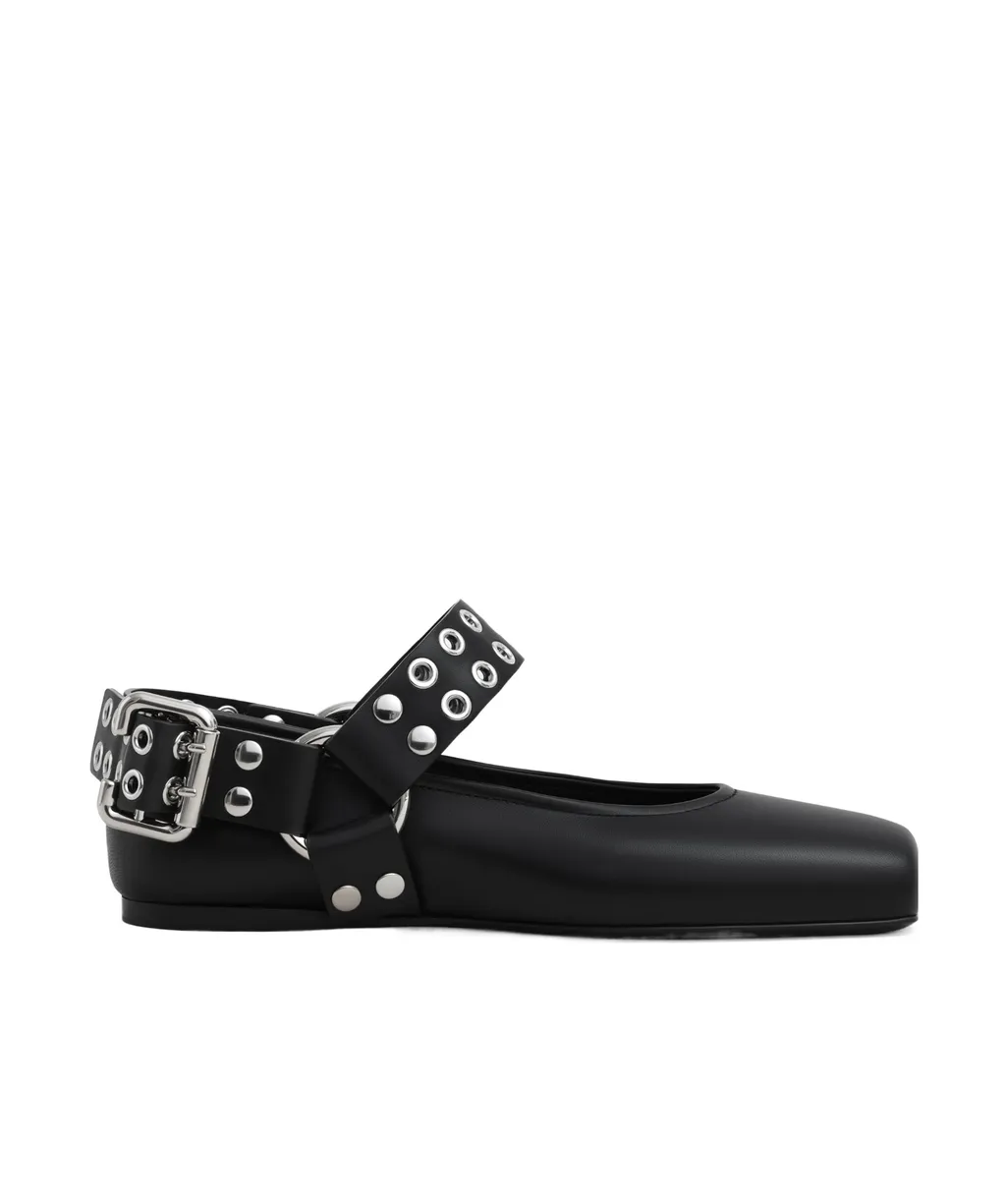Biker Ballet Flats