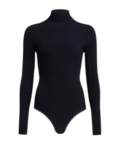Ribbed Knitted Bodysuit
