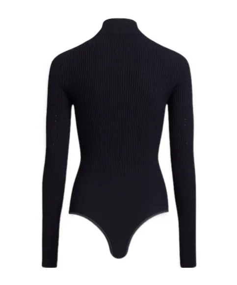 Ribbed Knitted Bodysuit