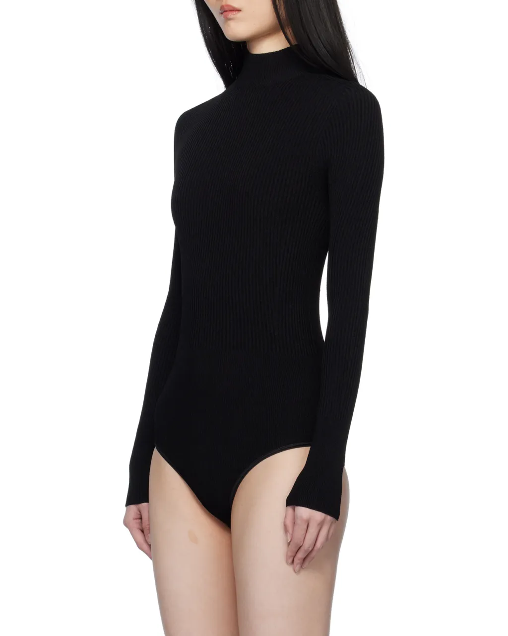 Ribbed Knitted Bodysuit