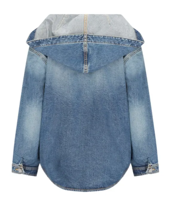 Hooded Denim Coat