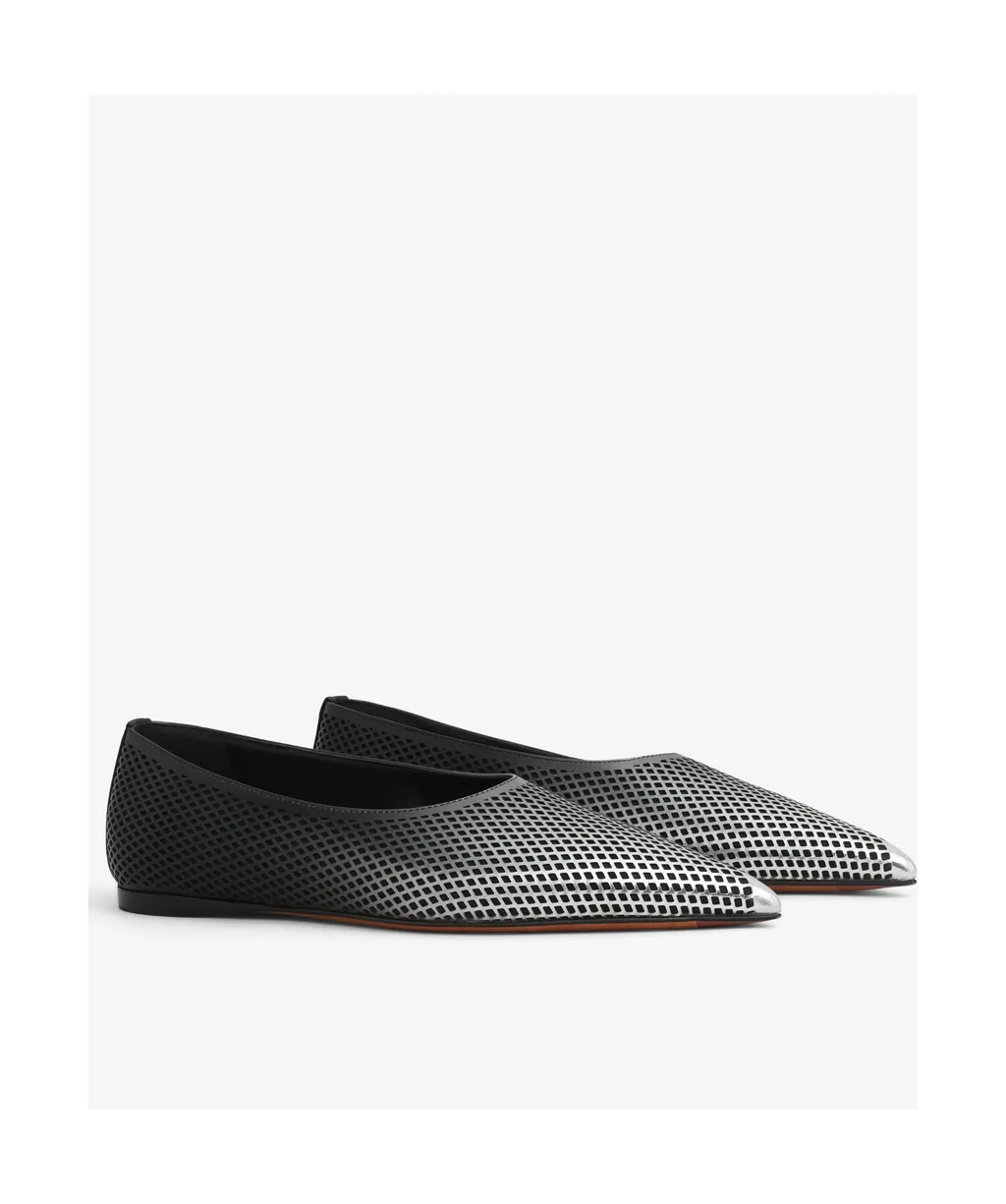 Degradé-Effect Mesh Ballerina Shoes