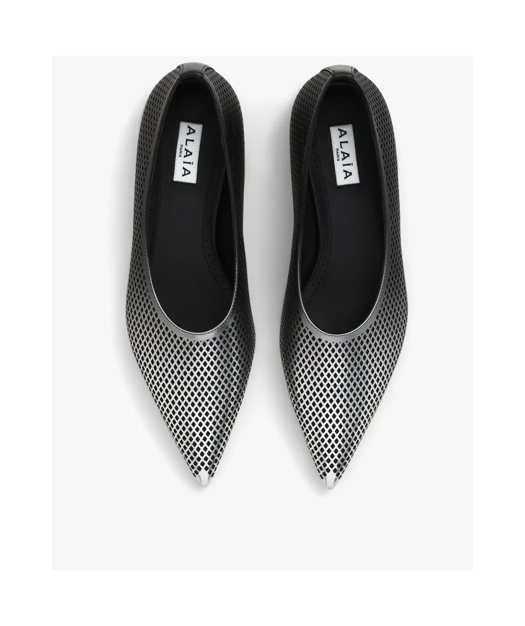 Degradé-Effect Mesh Ballerina Shoes