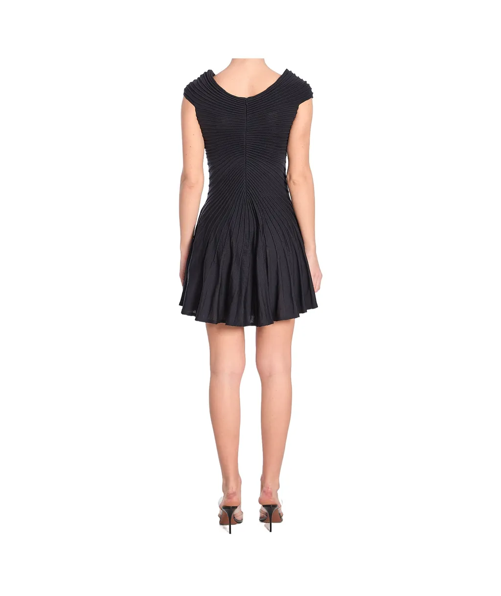 V-Neck Knitted Dress