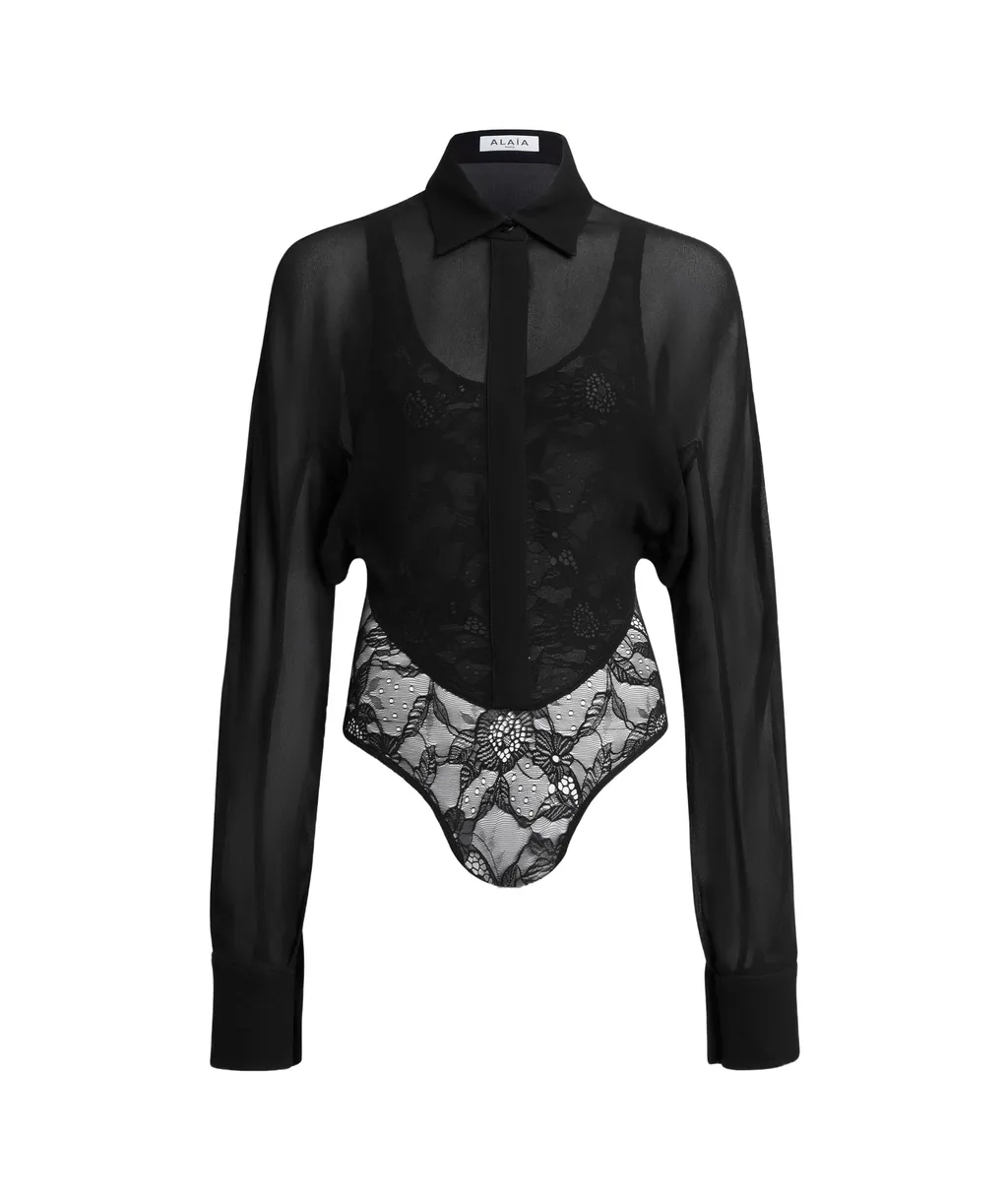 Georgette Shirt Bodysuit