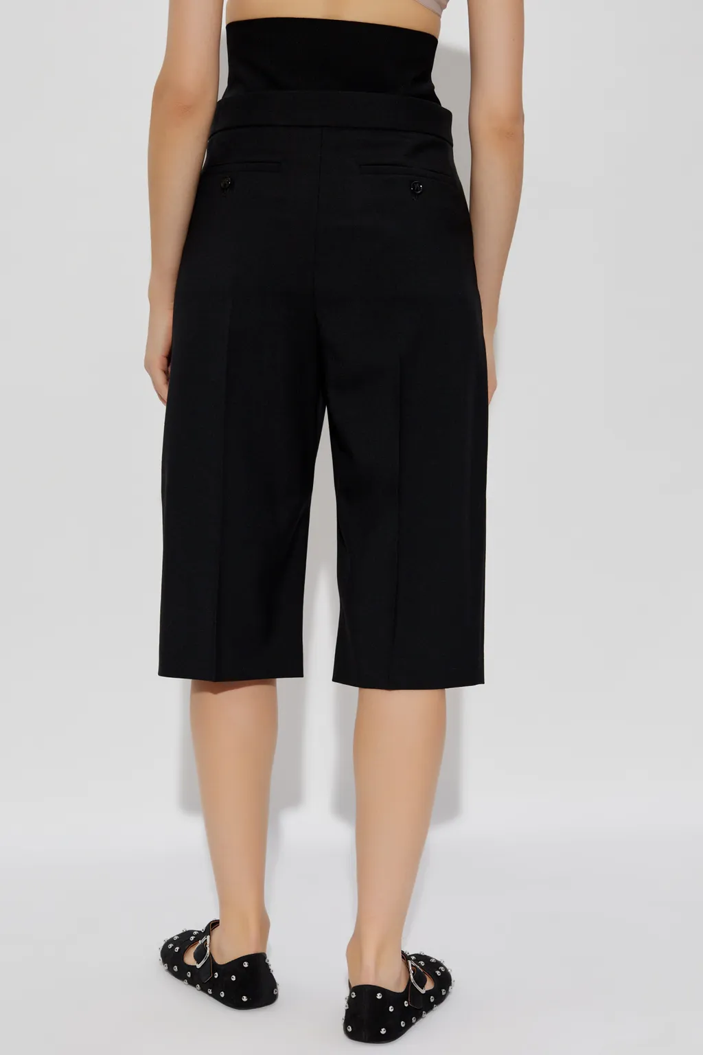Gabardine Bermuda Shorts