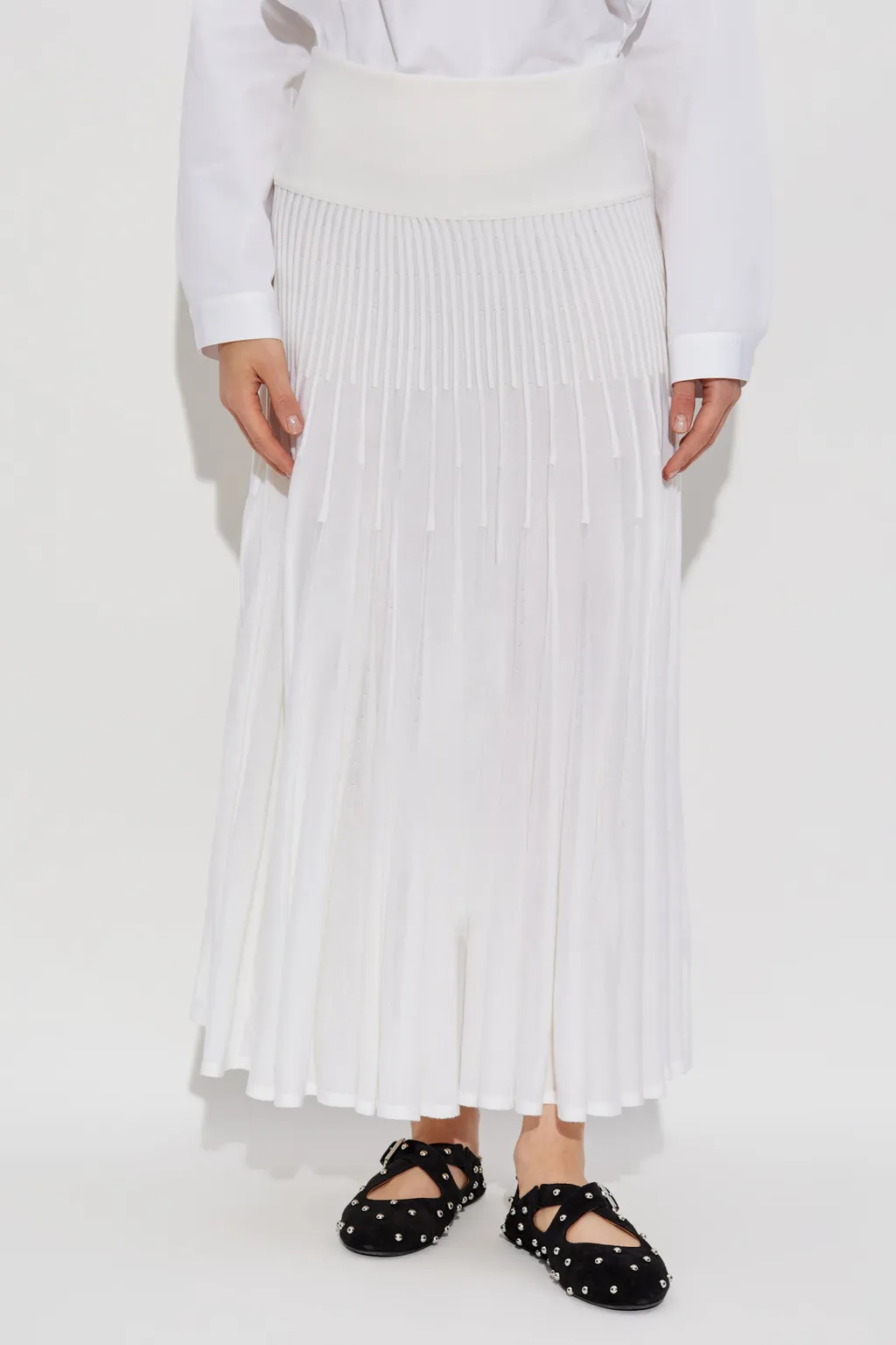 Knit Pleated Skirt