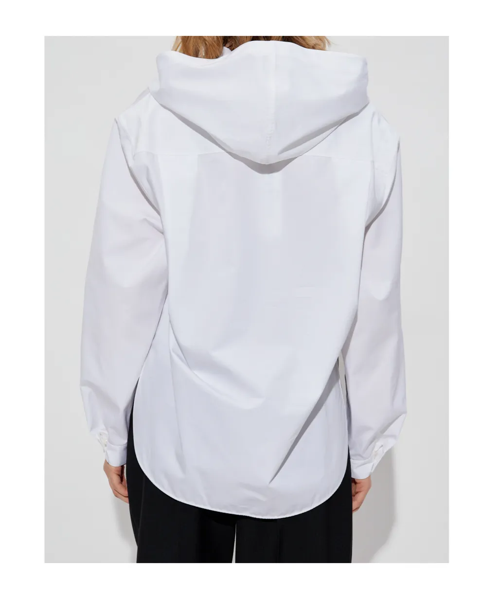 Straight Cut Hooded Shirt