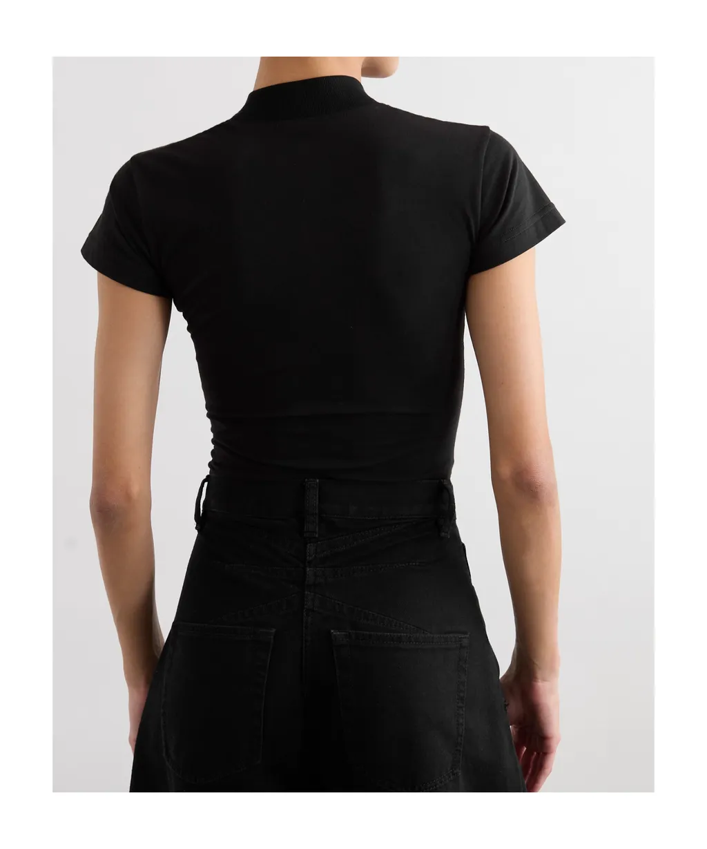 Logo Embroidered Jersey Bodysuit