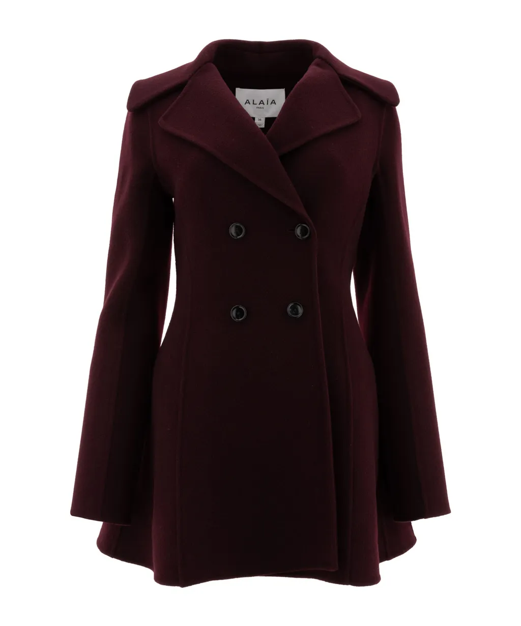 Double Breasted Long Sleeved Coat