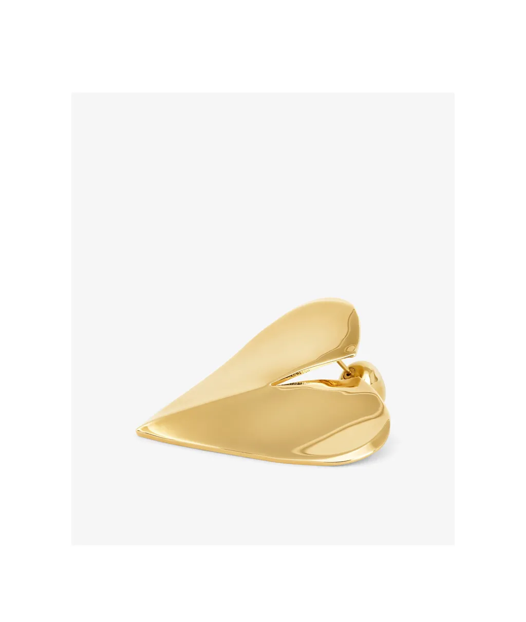 Le Coeur Heart-Shaped Polished Earrings
