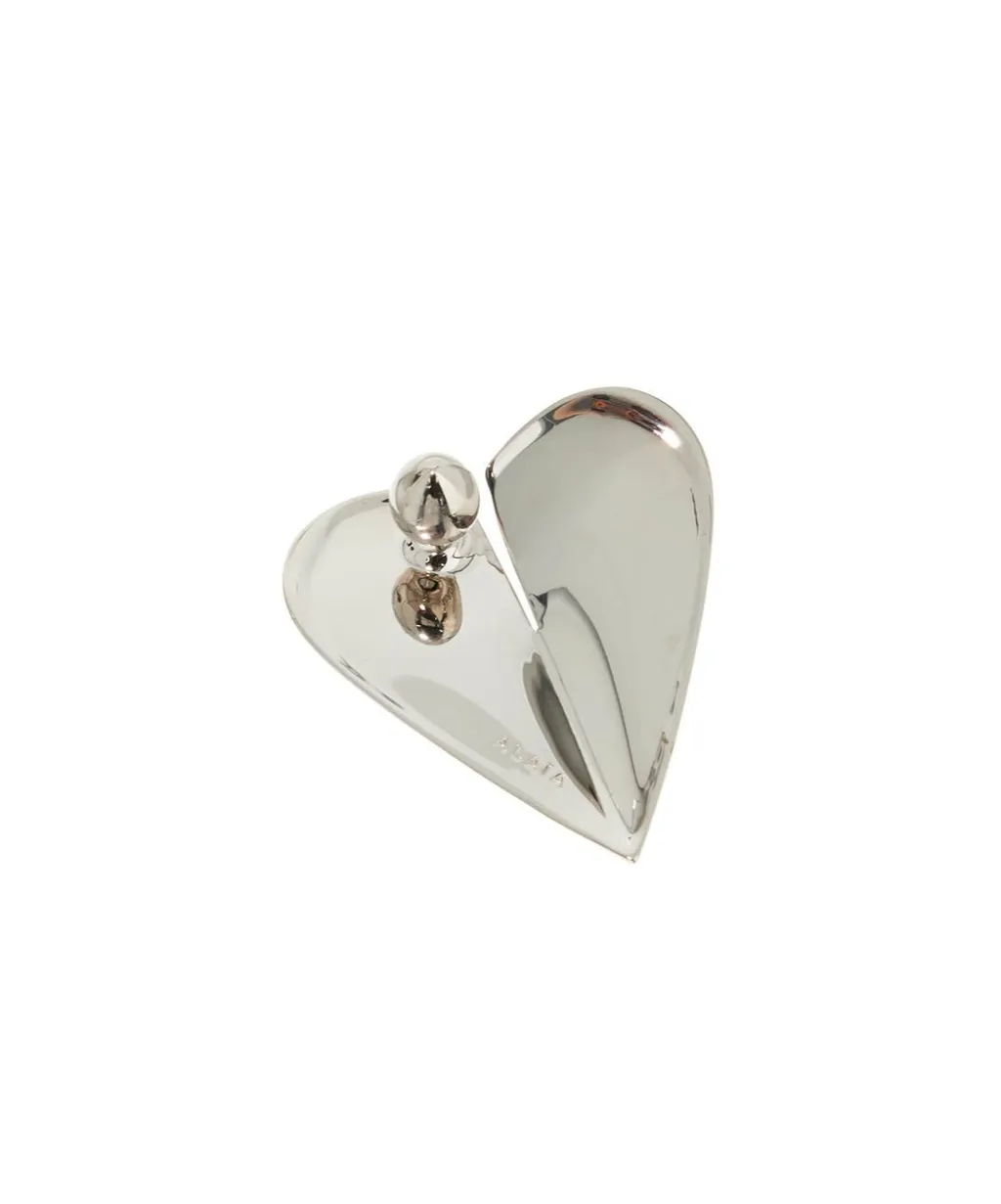 Le Coeur Heart-Shaped Polished Earrings
