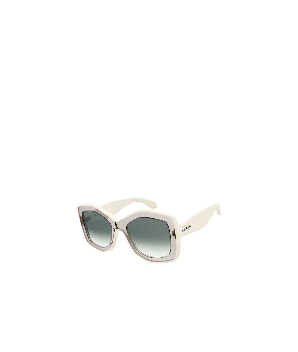 Logo-Print Transparent Sunglasses