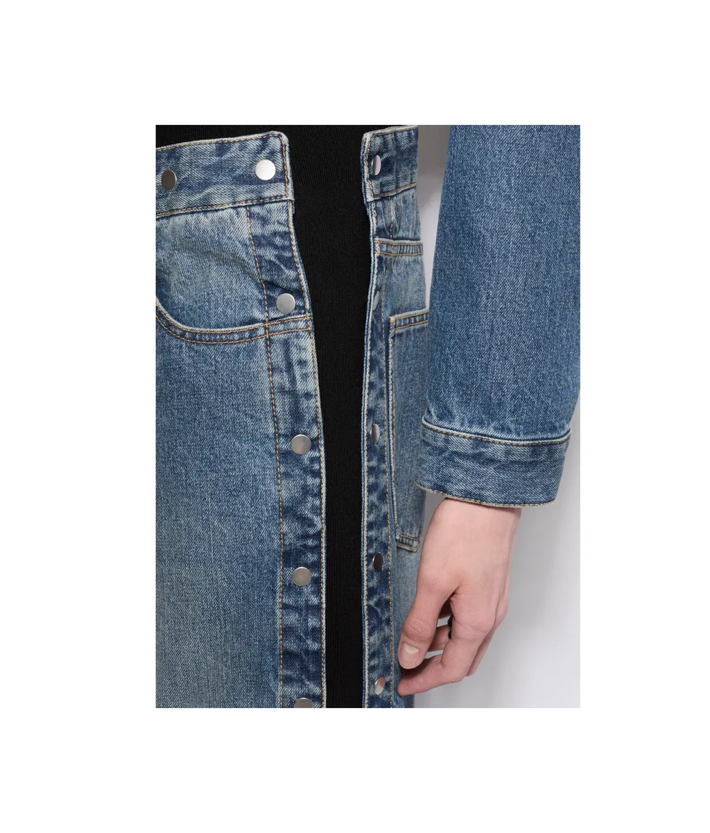 Layered Wide-Leg Jeans