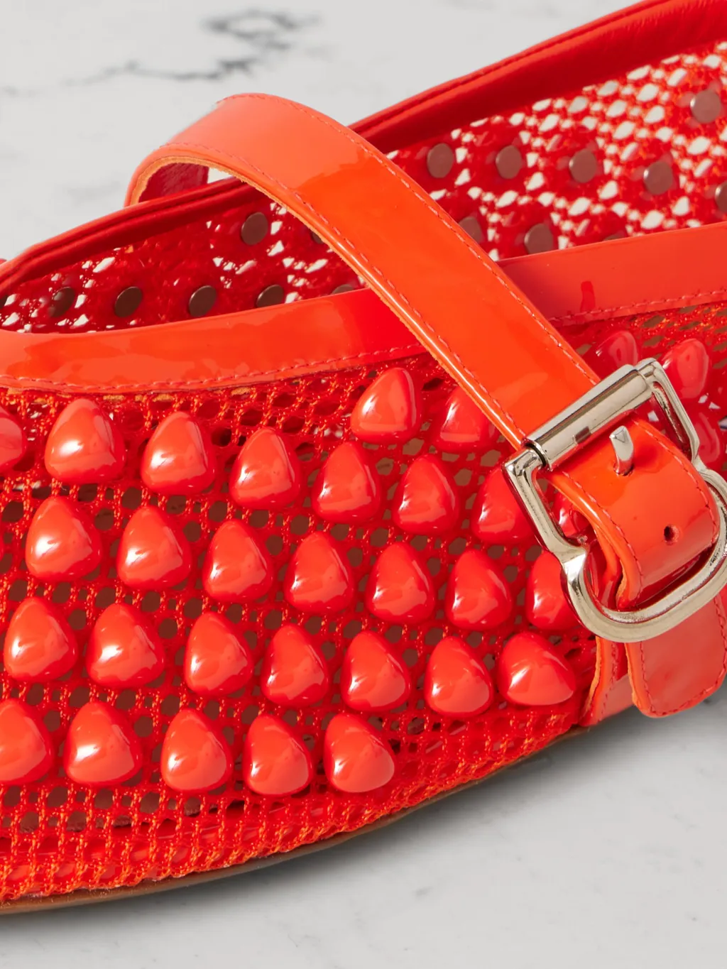 Buckle-Fastening Ballerinas