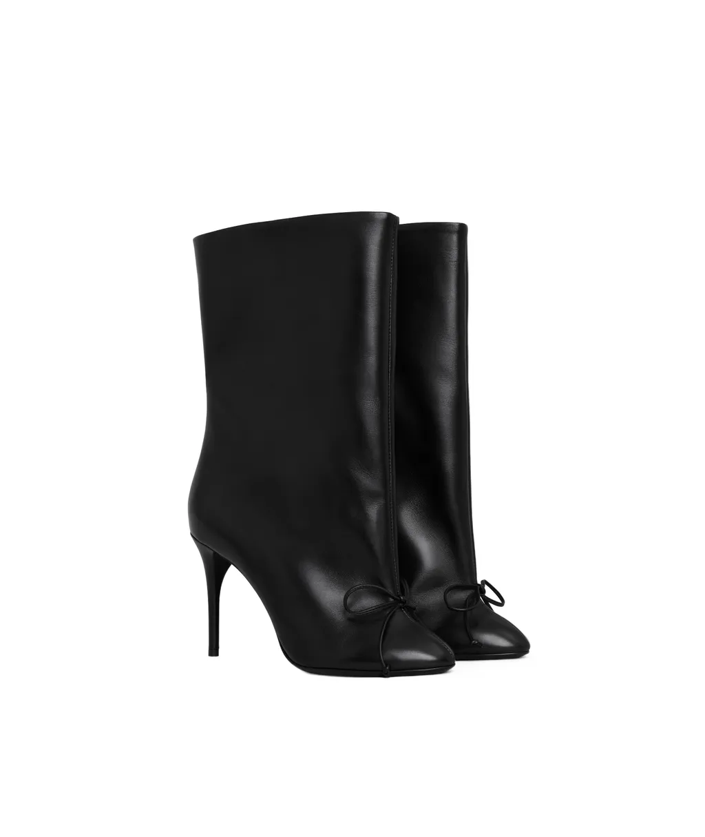 100Mm Bow-Detailed Boots