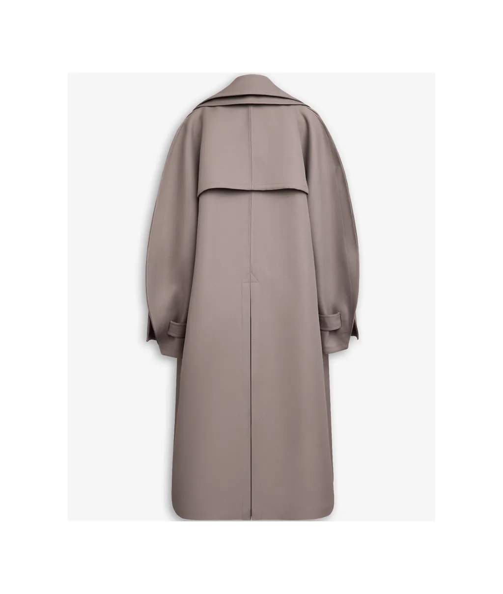 Tie-Waisted Mid-Length Coat
