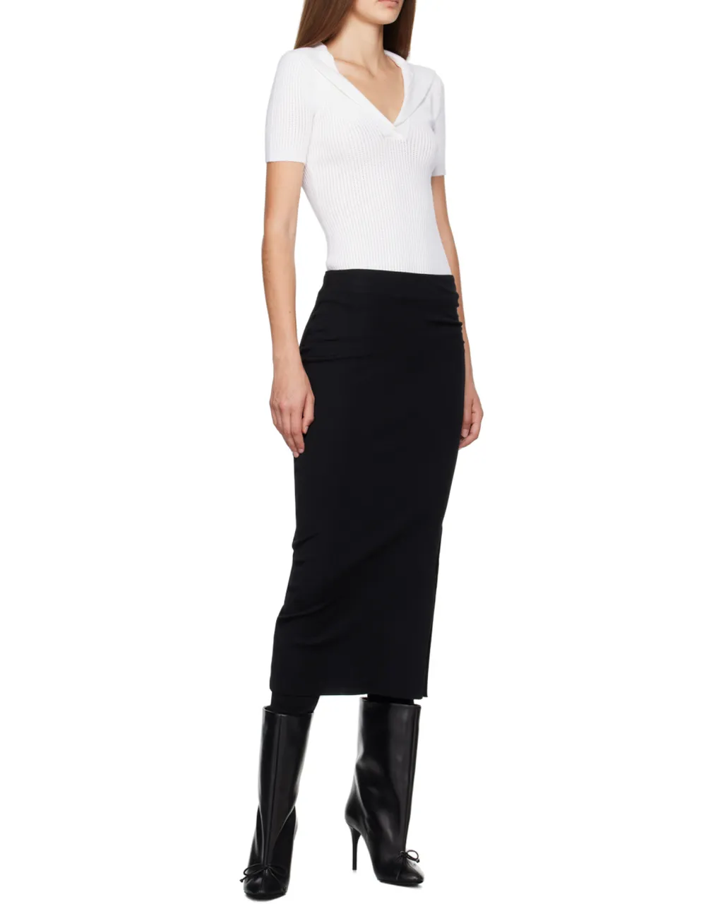 Draped Skirt Pants