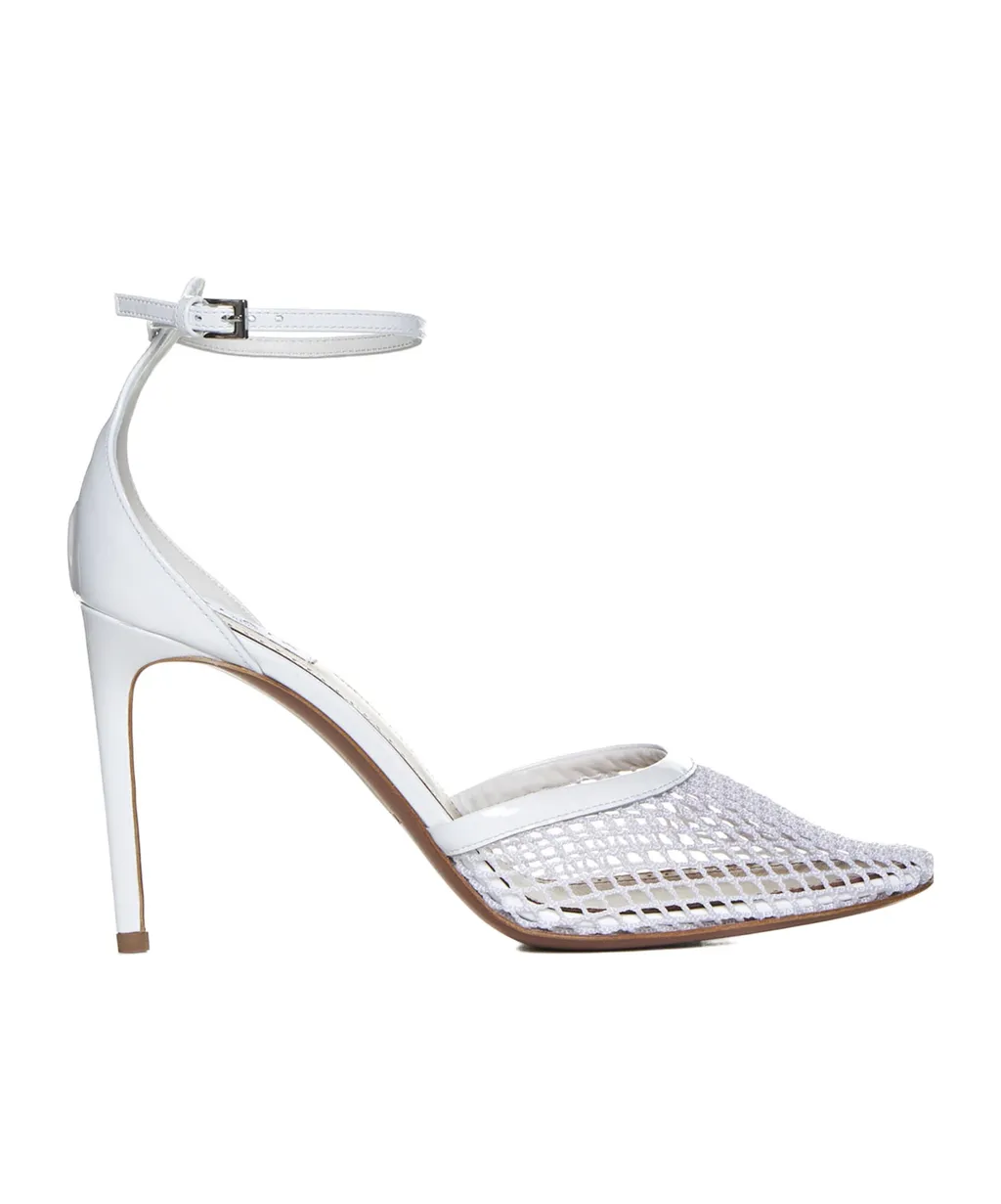 High Fishnet Pumps