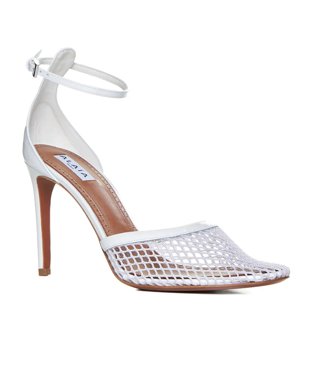 High Fishnet Pumps