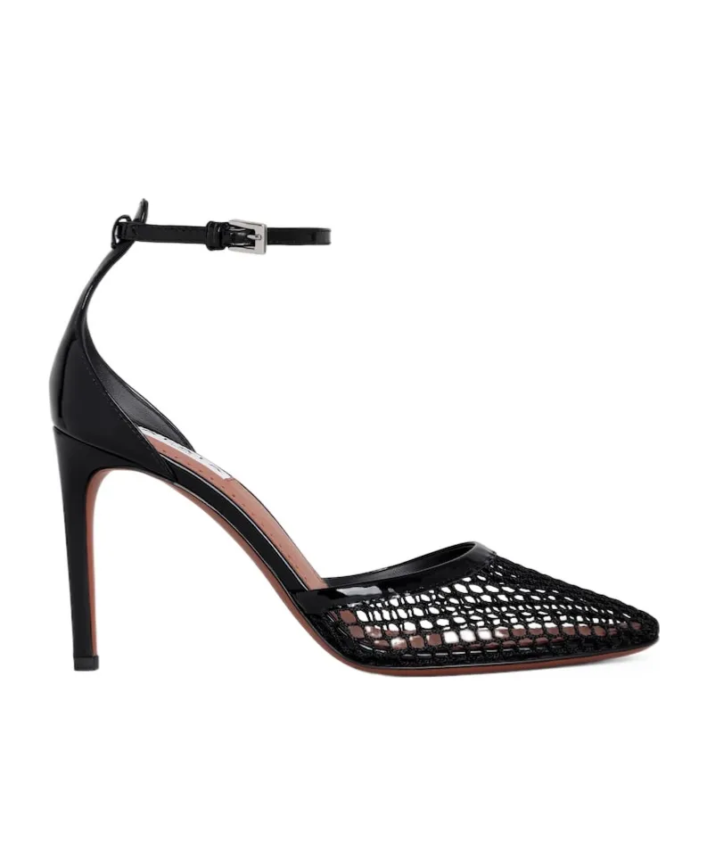 High Fishnet Pumps