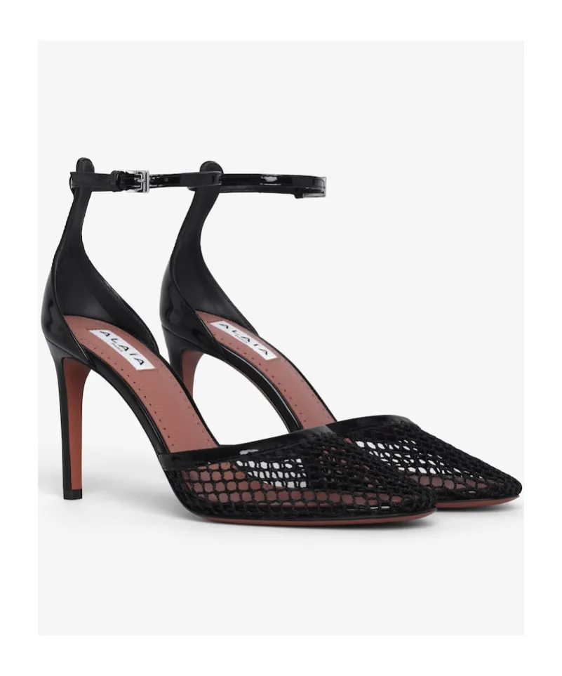 High Fishnet Pumps
