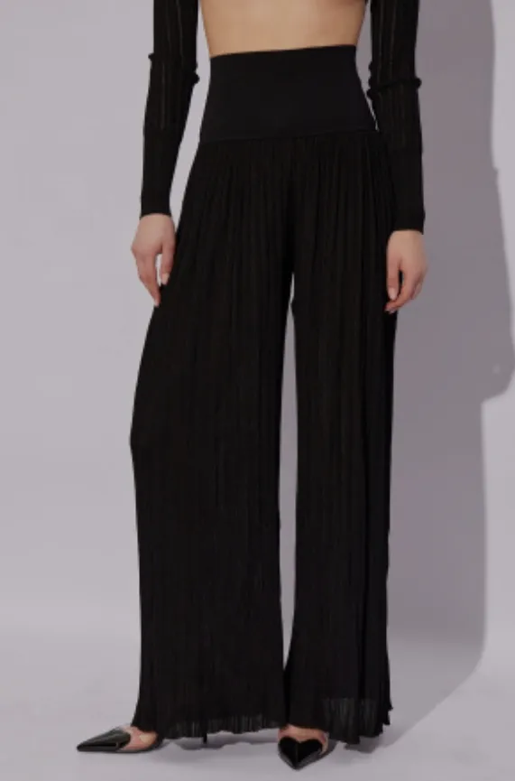 High Waist Knitted Pants