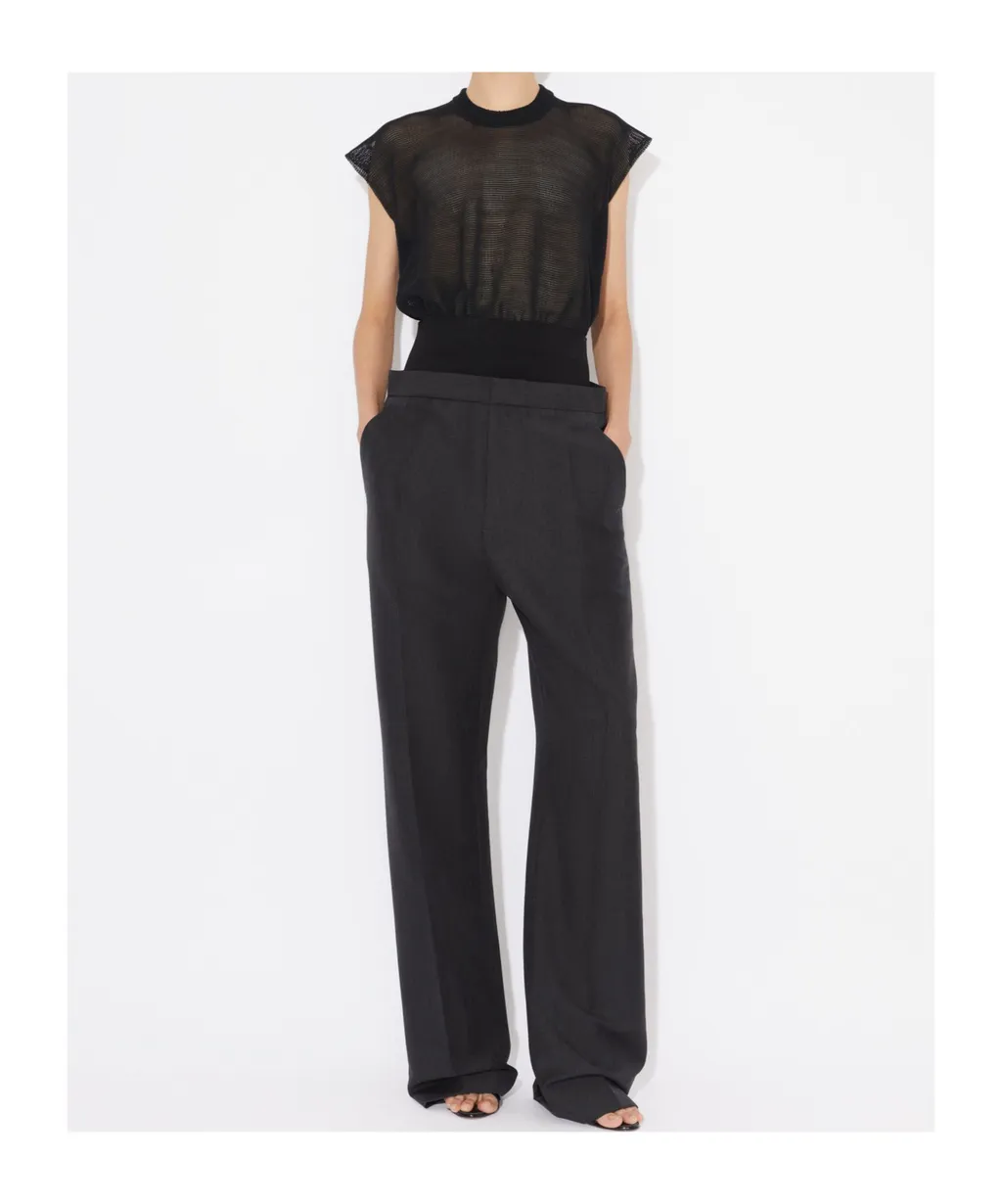 High-Waisted Tailored Trousers