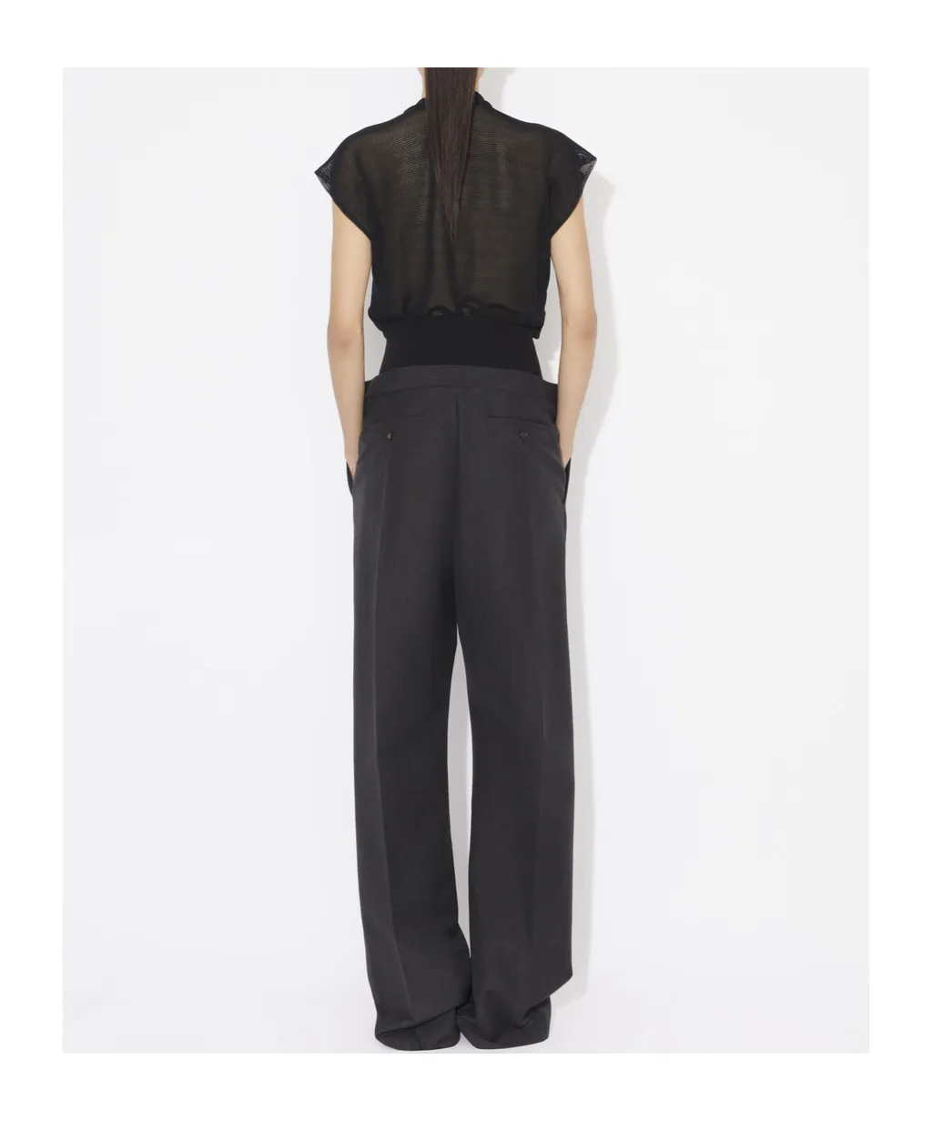 High-Waisted Tailored Trousers