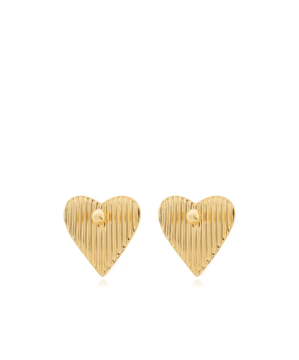 Bombe Heart Stud Earrings