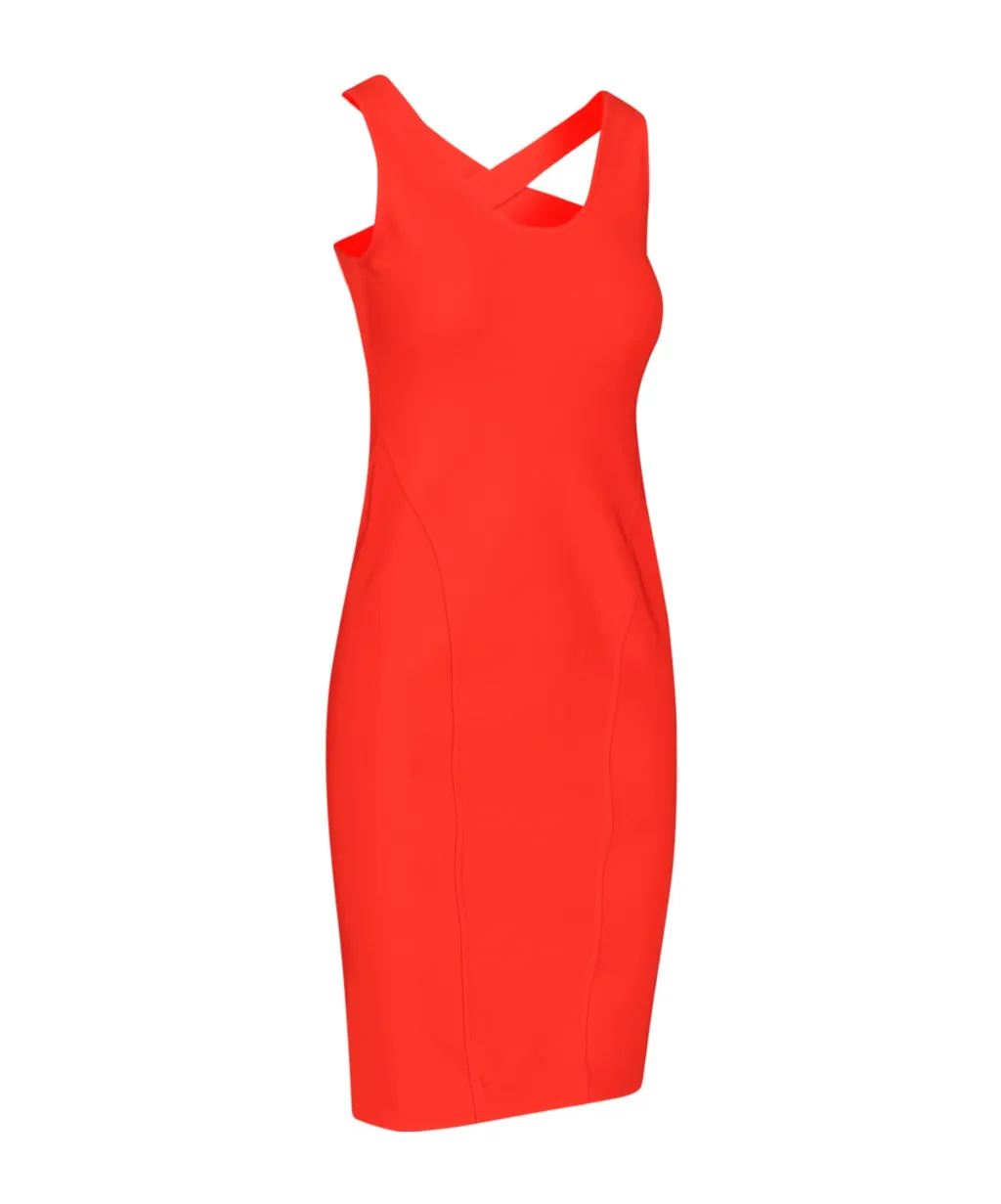 Crossback Sleeveless Midi Dress