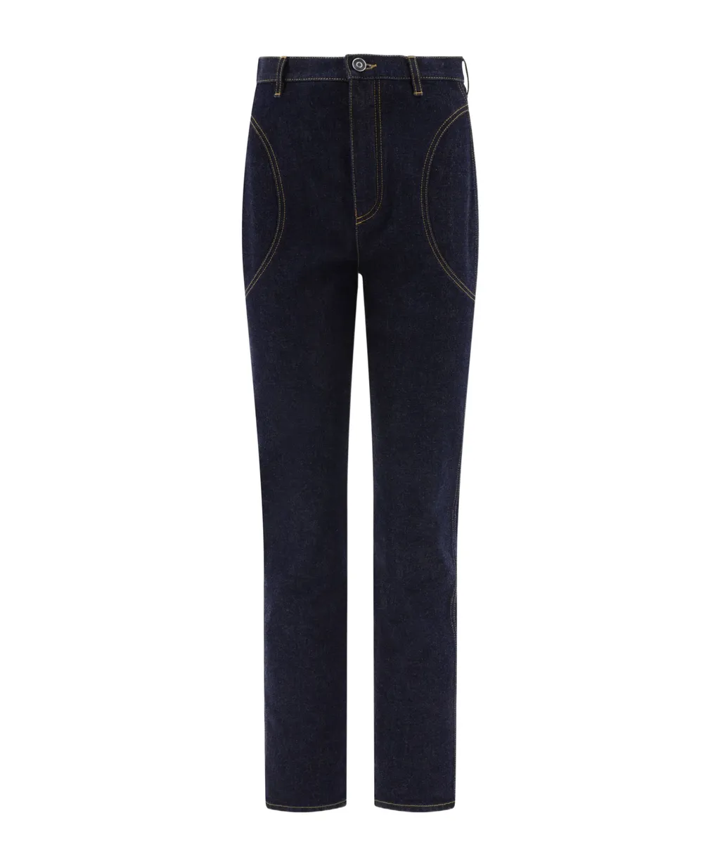 High Waisted Straight Leg Jeans