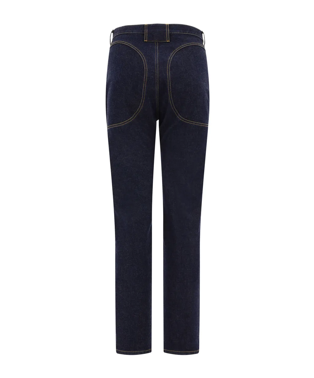 High Waisted Straight Leg Jeans